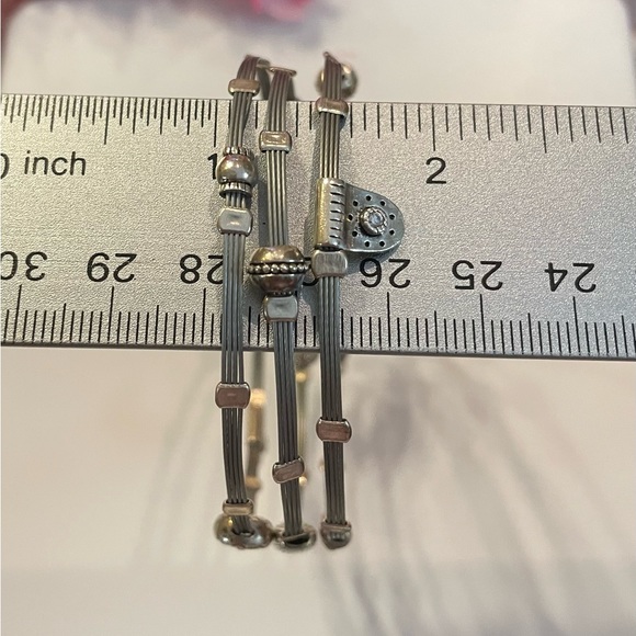 Silpada ‘HAIKU’ Sterling Silver Bracelet Trio Set B2185 - Picture 14 of 15